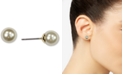 Anne Klein Gold-Tone Imitation Pearl (8mm) Stud Earrings